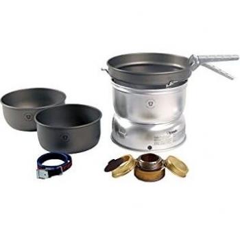Trangia 27-5 Stove and Gas Burner - Silver, Non-Stick Pans, Size: One Size, Unisex