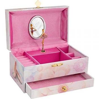 Caja musical bailarina con melodía de El Lago de los Cisnes