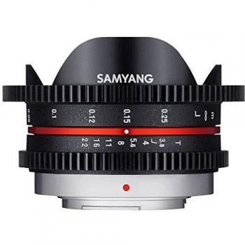 Samyang F1430109101 - Objetivo para vídeo VCSC-Mirrorless para Micro Cuatro Tercios