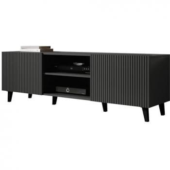 Mueble de TV Charlotte J103 Antracita 150x53x42cm con 2 puertas