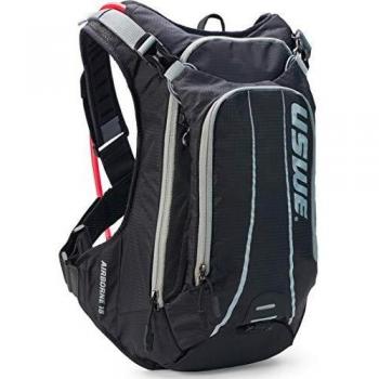 USWE Sports Airborne 15 Mochila de hidratación con vejiga, Unisex, Negro, 15 L