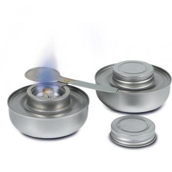 Boska Quemadores de fondue con extra seguras - Para juego de Fondue - Incluido gel combustible - Plata - 17.5 cm