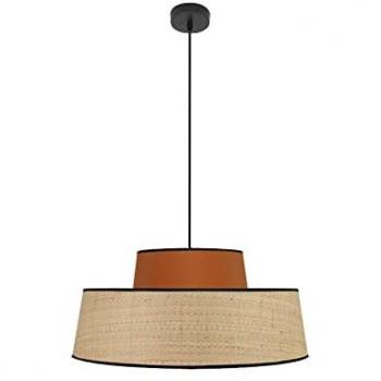 Colgante Jia 1xe27 Natural Calabaza 50x50 cm FABRILAMP