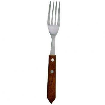 Tenedor de Carne 200 mm con Mango de Madera - Lote de 12 - Olympia