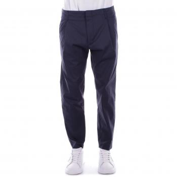 Dondup Men's Blue Chinos W31 with Logo Zipper