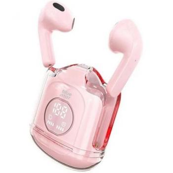 Auriculares TWS Rosa Claro con Controles Táctiles y Autonomía de 5 Horas