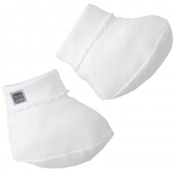 Patucos 100% algodón para Bebé Recién Nacido Color Blanco - Colección Plain - Minutus