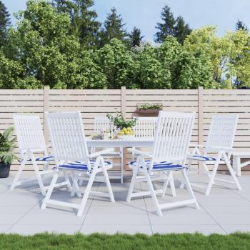 Cojines para silla de jardín vidaXL 6 uds tela 50x50x3 cm Color Antracita, Crema, Beige y más Cojín Decorativo de Asiento Cojines de muebles de salón Multicolor