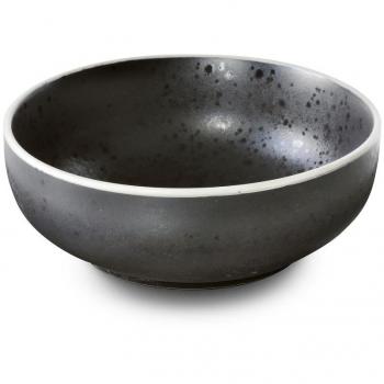 Plato de Ensalada y Pasta de Gres Gris Oscuro (Pack de 6) Medard de Noblat