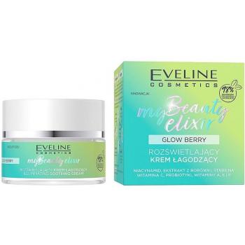 Eveline Cosmetics My Beauty Elixir Glow Berry Crema Soothing Iluminadora Antienvejecimiento Hidratante Nutritiva Fórmula Orgánica Vegana 98% Natural Bajo Maquillaje 50ml
