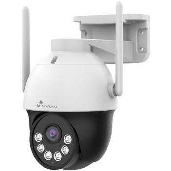 Cámara de Vigilancia Exterior WiFi-6 NIVIAN 2K Super HD con Visión Nocturna Dual, Detección Inteligente IA y Audio Bidireccional