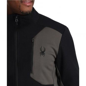 Forro polar de hombre Spyder Bandit Full Zip negro - XXL