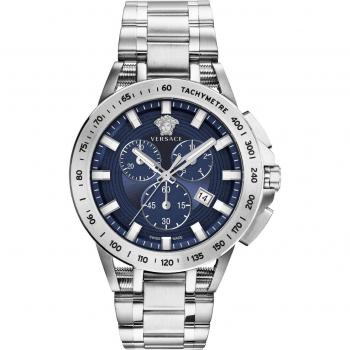 Versace Sport Tech Chronograph Watch, Gray male, Size: ONE SIZE