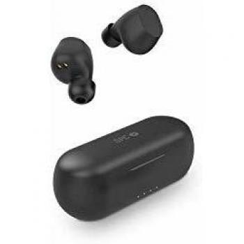 SPC Zion auriculares bluetooth con estuche de carga y función táctil, Negro, 26x21x18.4mm