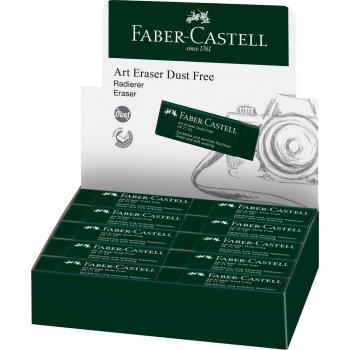 Goma de borrar Faber-Castell Dust Free Verde (20 Unidades)