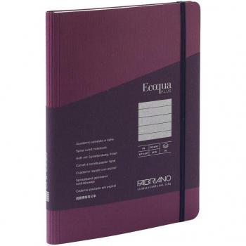 Libreta A5 Rayado Espiral Escondida Ecoqua Plus Fabriano Boutique Morado, Cuaderno de Arte Fabriano Morado A5 Ecoqua Plus 90G Rayas 70 Hojas