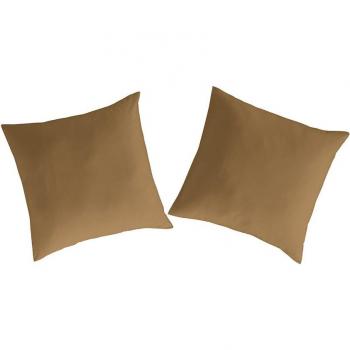 Funda de almohada lisa Guy Laroche PURE 50x75 (2) cm. Toffee