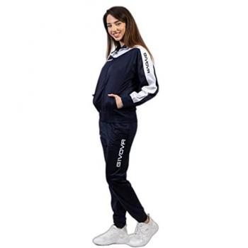 Givova Chándal Roma - Mono de triacetato para mujeres, ideal para entrenamiento, diseño moderno y cómodo, incluye chaqueta con cremallera y pantalones a juego