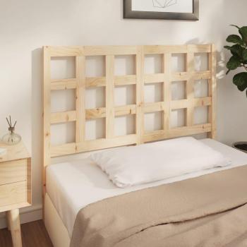 Cabecero de cama 125,5x4x100 cm madera maciza de pino