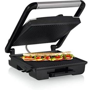 Princess 01.112425.01.001 Panini Grill Pro con Superficie Extragrande Crepera-Gofrera