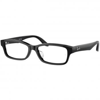 Ray-Ban RX5415D Col. 8286 Unisex Squadrata Nero Eyewear - Black Frame, Size 55, Asian Fit, Blue Light Block Available