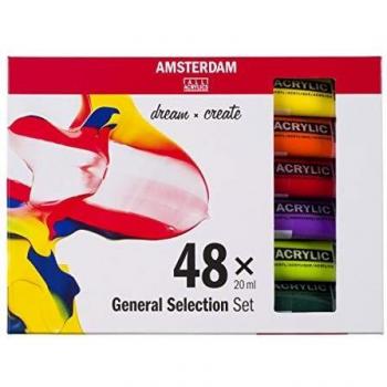 Set de Pintura Acrílica Amsterdam Selección General 48 tubos x 20 ml
