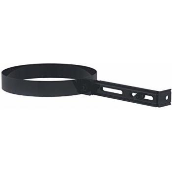 Collar de suspensión para chimenea de leña o pellets - ISOTIP JONCOOUX - Email negro - 125 mm