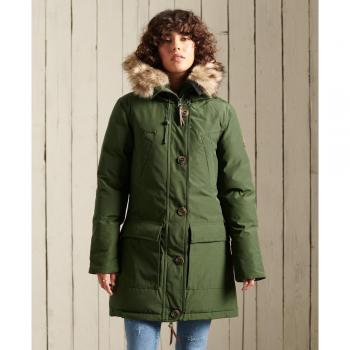 Superdry Rookie Women's Padded Parka with Faux Fur Hood