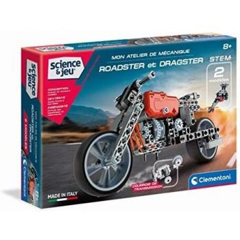 Juego de Construcción Clementoni Atelier Mecánico Roadster y Dragster Multicolor