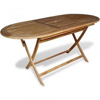 Vidaxl mesa de comedor exterior teca 160x80x75 cm