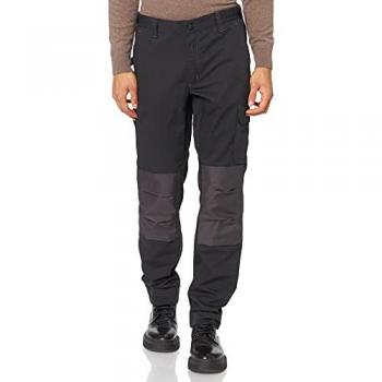 Pantalón de trabajo U-Power Alfa, color gris meteorito, talla 54, con cintura elástica, bolsillos para rodilleras, múltiples bolsillos, fabricado en tejido cómodo y duradero
