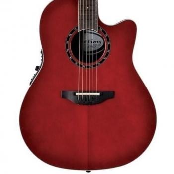 Ovation Pro Series Standard Balladeer Deep Contour Cutaway Acoustic-Electric Guitar - Cherry Burst