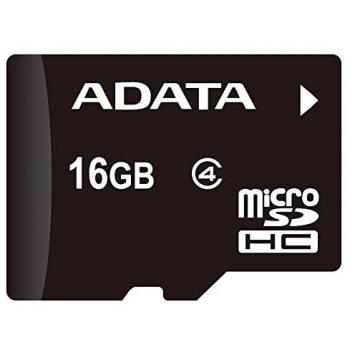 A-Data AUSDH16GCL4-RA1 - Tarjeta de Memoria Micro SDHC de 16 GB con Adaptador SD