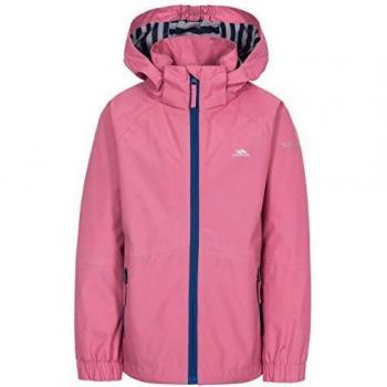 Trespass Fenna - Chaqueta Impermeable con Capucha extraíble para niña, Not Applicable, FENNA, niña, Color Flamenco, tamaño 5/6