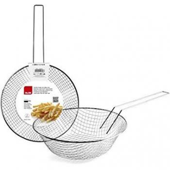 Cestillo Freidor de Acero Inoxidable con Rejilla - 16.5 cm