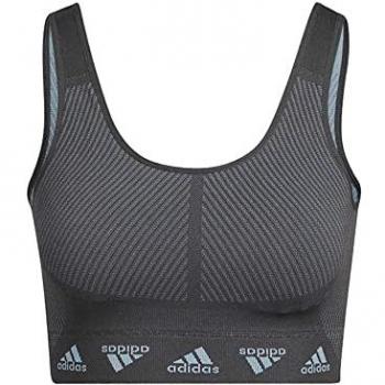 Adidas Aeroknit Sujetador Deportivo para Mujeres en color Gris Oscuro, Talla S