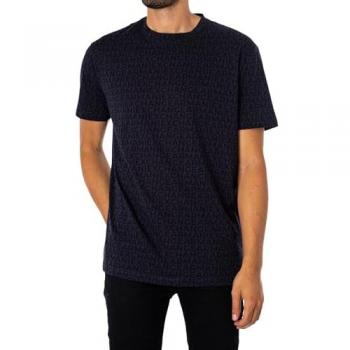 Armani Exchange Men's Regular Fit Logo T-Shirt - Navy Blue - Size XL