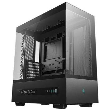 DeepCool CH270 Digital Mini Tower Micro-ATX Case with Tempered Glass and High Airflow Support, Black