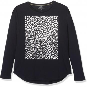 NAME IT Nitjulle Ls Oversize Top Box Nmt, Camiseta para Niñas, Azul