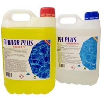 Eya Kit Aminor Incrementador Aumentador de pH Liquido y Aminor Plus Reductor de PH 5 litros