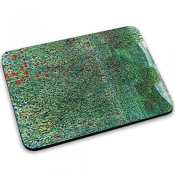Klimt - Garden Landscape, Designer Alfombrilla de Ratón Mouse Mouse Pad con Diseño Colorido. Tamaño 250 x 190 mm.