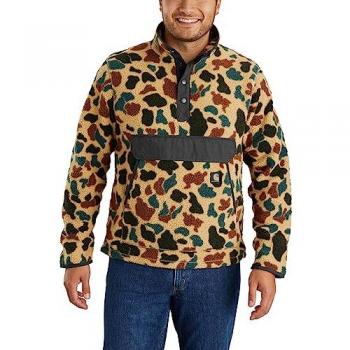 Carhartt Jersey de Forro Polar Relaxed Fit Multicolor 2XL Sherpa 1972 Duck Camo XXL para Hombres