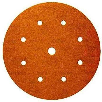 Discos Abrasivos Mirka Gold 200 mm P150 con 9 Hoyos - Paquete de 50 Piezas