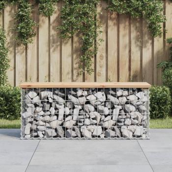 Gabion Design Garden Bench 103x31.5x42 cm Solid Pine Wood