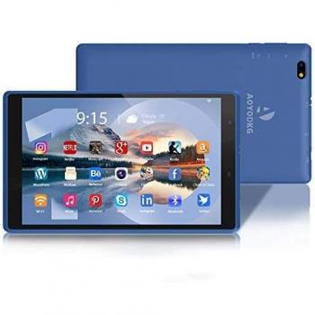 Table 8 Pulgada Barata Android 10.0, 3GB de RAM 32 GB de Almacenamiento, cámara Dual Quad-Core 1280 x 800 IPS Pantalla de visualización HD, Bluetooth Wi-Fi, Google GMS Certified 5000mAh -Azul