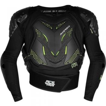 Chaleco Protector de Cross Acerbis Korazza Lev 2 Negro-Gris, Chaqueta Protectora Acerbis Korazza Negro Talla S/M, Arnés Armor Korazza Negro/Amarillo Talla S/M