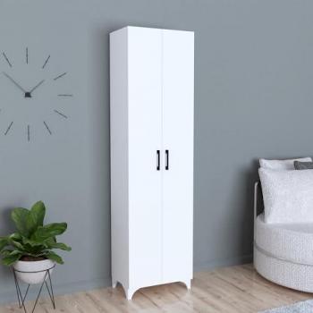 Aparador Strömsund Alto con 2 Puertas y 8 Compartimentos Aglomerado 178 x 49 x 32 cm - Blanco