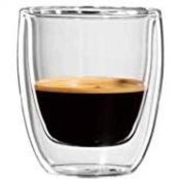 Vasos de Espresso Bloomix Roma, 2 Unidades, Doble Pared, 80 ml