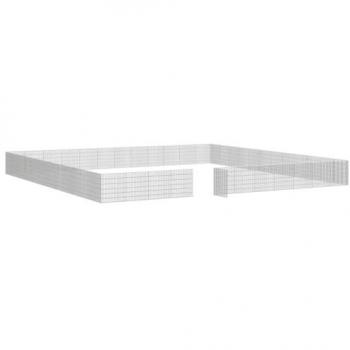 Corral para Animales vidaXL 48 Paneles Hierro Galvanizado 54x60 cm Plateado