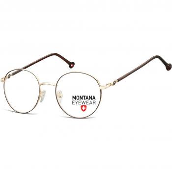 Montana Eyewear MM587 MM587C Armazones y Gafas Recetadas para Hombre Marrones 50 Lentes Recetadas
